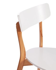 Кухонный стул Claire, дерево гевея/МДФ 48x49,5x81,5 Белый/натуральный (2 шт) арт.15113 в Вологде - предосмотр 6