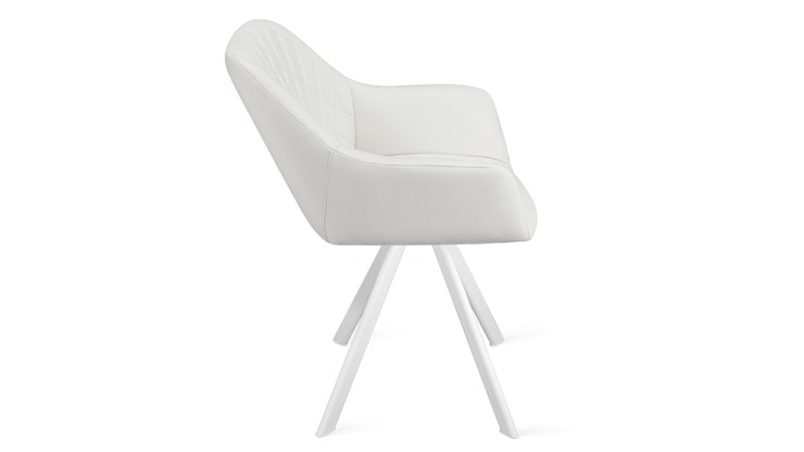 Обеденный стул Дастин К2 (Белый матовый/Кож.зам Polo White) в Вологде - изображение 1