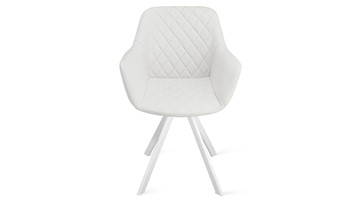Обеденный стул Дастин К2 (Белый матовый/Кож.зам Polo White) в Вологде - предосмотр 3