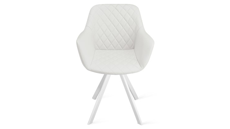 Обеденный стул Дастин К2 (Белый матовый/Кож.зам Polo White) в Вологде - изображение 3