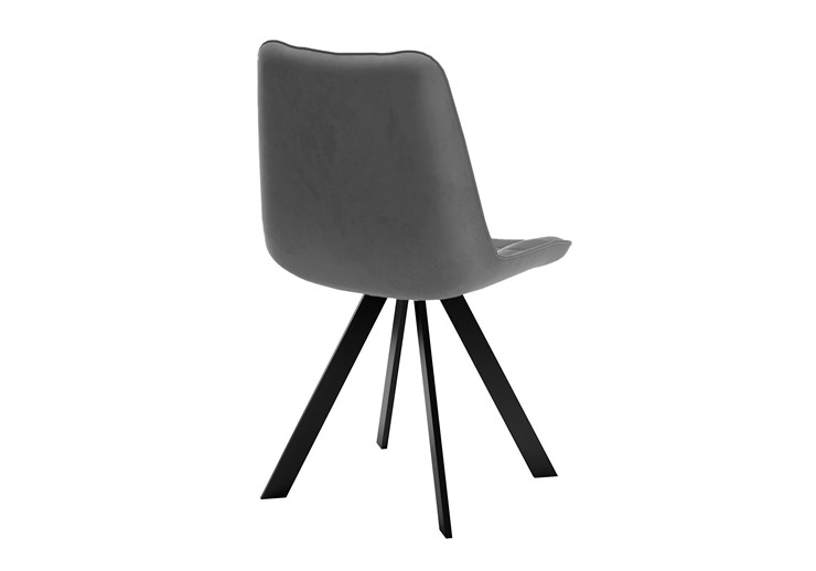 Обеденный стул DikLine 229 поворотный, B28 ANTRACITE, ножки черные в Вологде - изображение 1