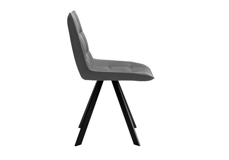 Обеденный стул DikLine 229 поворотный, B28 ANTRACITE, ножки черные в Вологде - изображение 2