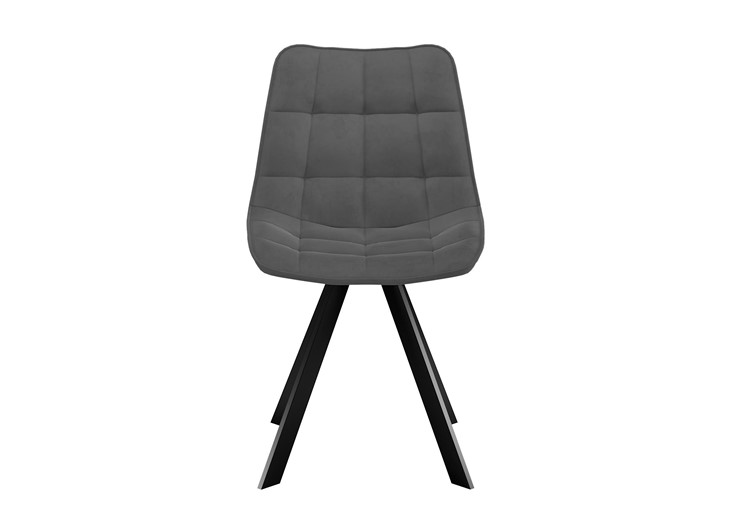 Обеденный стул DikLine 229 поворотный, B28 ANTRACITE, ножки черные в Вологде - изображение 3