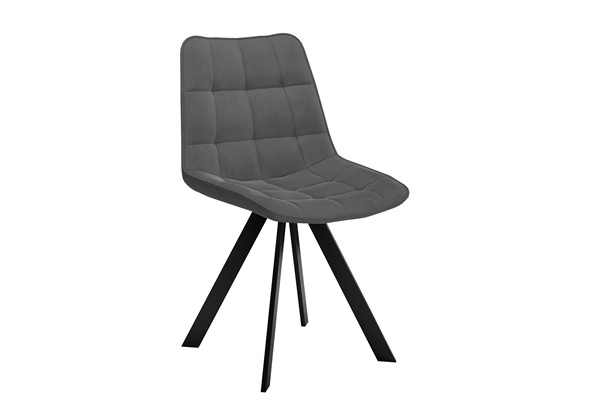 Обеденный стул DikLine 229 поворотный, B28 ANTRACITE, ножки черные в Вологде - изображение
