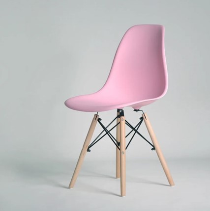 Обеденный стул DSL 110 Wood (розовый) в Вологде - изображение
