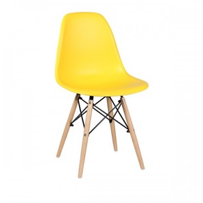 Обеденный стул EAMES DSW WX-503 PP-пластик желтый в Вологде