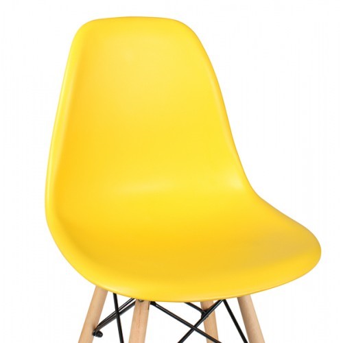 Обеденный стул EAMES DSW WX-503 PP-пластик желтый в Вологде - изображение 2