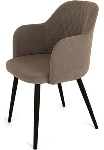 Обеденный стул Эспрессо-1, ноги черные круглые XL (R32)/велюр T173 Капучино в Вологде