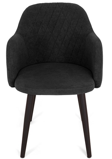 Обеденный стул Эспрессо-1, ноги черные круглые XXL (R38)/велюр T190 Горький шоколад в Вологде - изображение 1