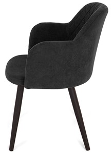 Обеденный стул Эспрессо-1, ноги черные круглые XXL (R38)/велюр T190 Горький шоколад в Вологде - предосмотр 2