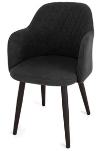 Обеденный стул Эспрессо-1, ноги черные круглые XXL (R38)/велюр T190 Горький шоколад в Вологде - предосмотр 3