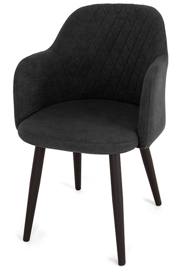 Обеденный стул Эспрессо-1, ноги черные круглые XXL (R38)/велюр T190 Горький шоколад в Вологде - изображение 3