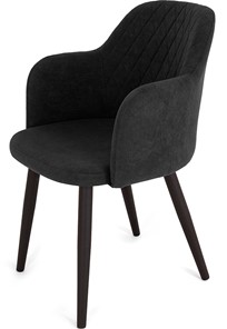 Обеденный стул Эспрессо-1, ноги черные круглые XXL (R38)/велюр T190 Горький шоколад в Вологде - предосмотр