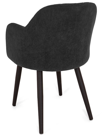 Обеденный стул Эспрессо-1, ноги черные круглые XXL (R38)/велюр T190 Горький шоколад в Вологде - изображение 4