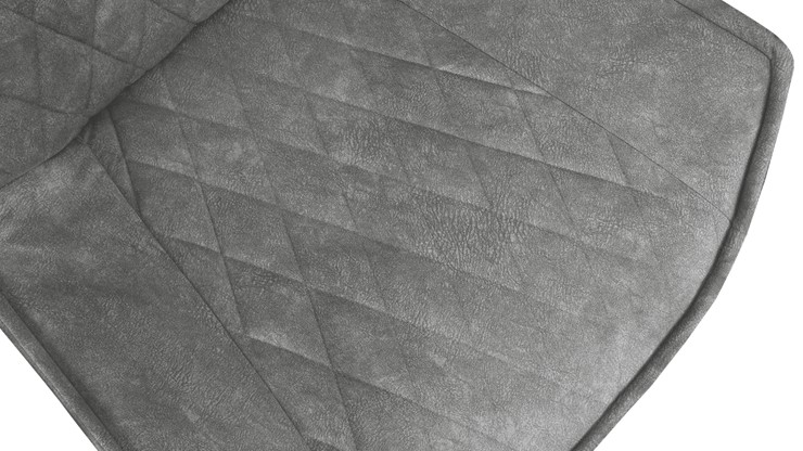 Стул Фэнди К1С (Черный муар/Микровелюр Wellmart Silver) в Вологде - изображение 4