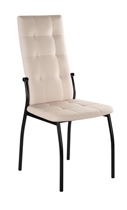 Обеденный стул Галс-М, к/з Pegasso бежевый, ножки черные в Вологде - изображение