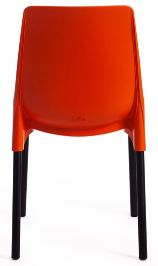Кухонный стул GENIUS (mod 75) 46x56x84 оранжевый/черные ножки арт.19670 в Вологде - изображение 3