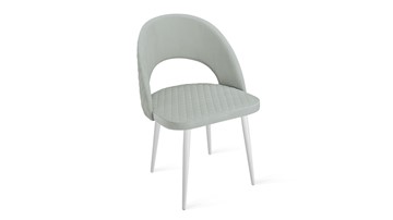 Обеденный стул Гэтсби К1К (Белый матовый/Велюр Confetti Silver) в Вологде