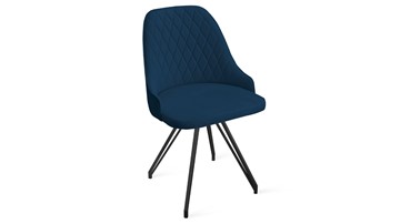 Кухонный стул Гранд К4 (Черный муар/Велюр Confetti Blue) в Вологде - предосмотр
