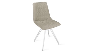 Обеденный стул Хьюго К4 (Белый матовый/Микровелюр Jercy Cream) в Вологде