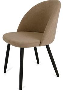Обеденный стул Капри-5, ноги R38 черные/велюр T184 Кофе с молоком в Вологде - предосмотр