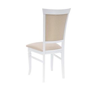 Обеденный стул Leset Монтана (Белый 9003/жаккард Антина ваниль Ж4.07) в Вологде - предосмотр 1