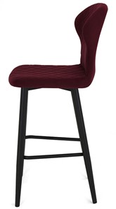 Кухонный стул Марио барный(Бордо Т175/ноги черные) в Вологде - предосмотр 1
