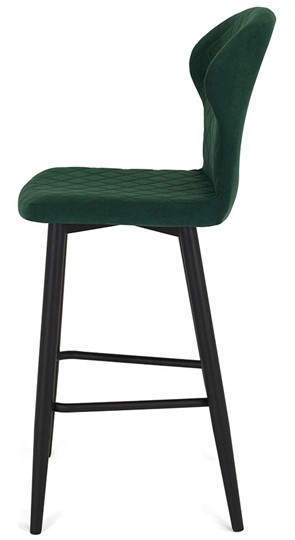 Кухонный стул Марио барный(Изумрудный Т189/ноги черные) в Вологде - изображение 1