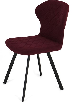 Обеденный стул Марио (Бордо Т175/ноги черные) в Вологде - изображение