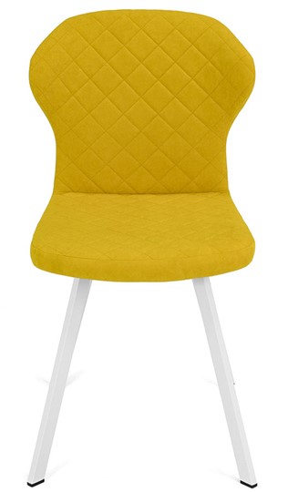 Обеденный стул Марио (Желтый Т182/ноги белые) в Вологде - изображение 1