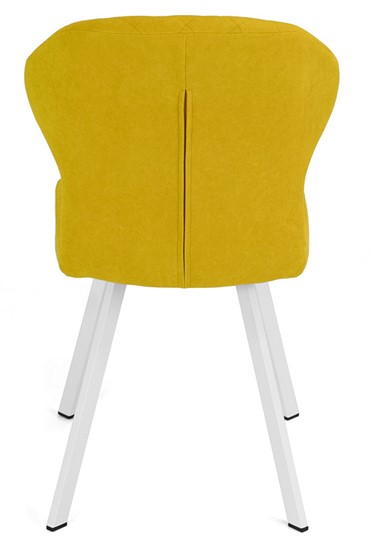Обеденный стул Марио (Желтый Т182/ноги белые) в Вологде - изображение 4