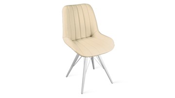 Обеденный стул Марвел Исп. 2 К3 (Белый матовый/Кож.зам Polo Cream) в Вологде