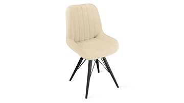 Обеденный стул Марвел Исп. 2 К3 (Черный муар/Велюр Confetti Cream) в Вологде