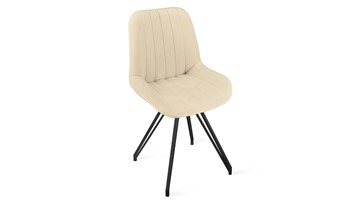 Обеденный стул Марвел Исп. 2 К4 (Черный муар/Велюр Confetti Cream) в Вологде