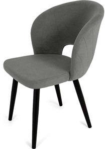 Обеденный стул Мишель, ноги R38 черные/велюр T180 Светло-серый в Вологде