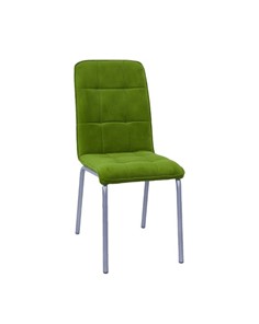 Кухонный стул Премьер  квадрат зеленый С166 (под хром) в Вологде