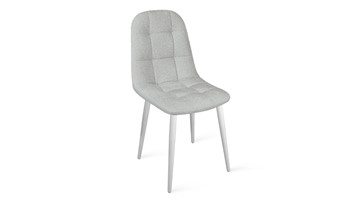 Обеденный стул Райс К1С (Белый матовый/Микровелюр Duna Silver) в Вологде - предосмотр