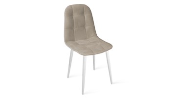 Обеденный стул Райс К1С (Белый матовый/Велюр Confetti Smoke) в Вологде - предосмотр