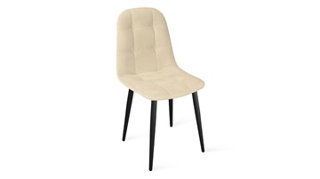 Обеденный стул Райс К1С (Черный муар/Велюр Confetti Cream) в Вологде