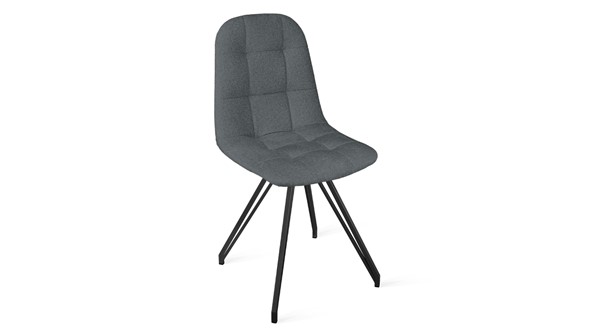 Обеденный стул Райс К4 (Черный муар/Микровелюр Jercy Graphite) в Вологде - изображение