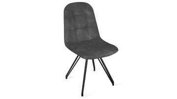 Обеденный стул Райс К4 (Черный муар/Микровелюр Wellmart Graphite) в Вологде
