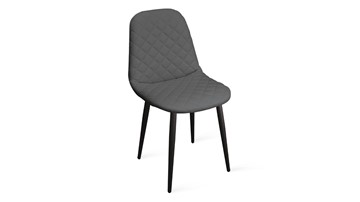 Обеденный стул Ричи К1С (Черный муар/Кож.зам Polo Graphite) в Вологде