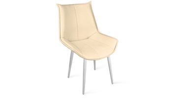 Обеденный стул Тейлор Исп. 2 К1С (Белый матовый/Кож.зам Polo Cream) в Вологде - предосмотр