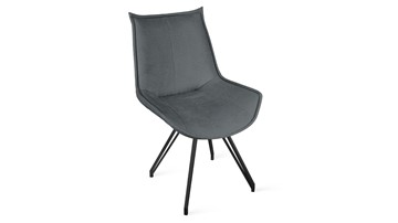 Обеденный стул Тейлор Исп. 2 К4 (Черный муар/Микровелюр Jercy Graphite) в Вологде