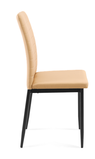 Обеденный стул Текс, к/з Pegasso капучино, ножки хром в Вологде - изображение 1