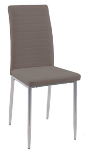 Обеденный стул Текс, микровелюр B5 latte, ножки хром в Вологде