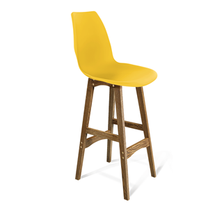 Барный стул SHT-ST29/S65 (желтый ral 1021/дуб брашированный коричневый) в Вологде