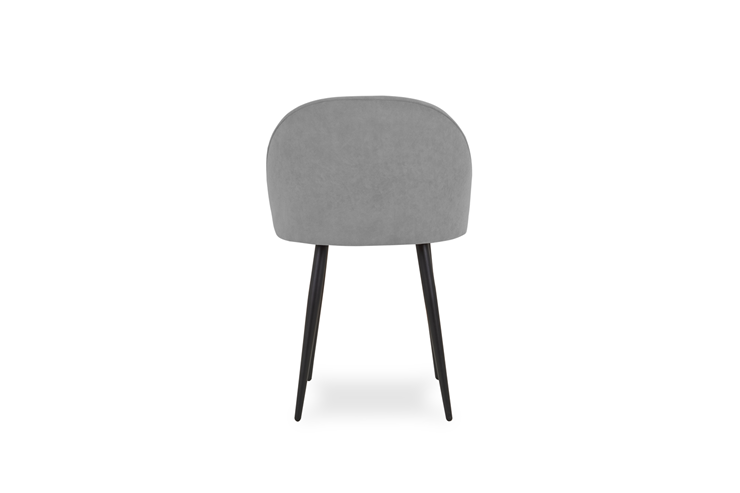 Мягкий стул для кухни Лайт серый черные ножки в Вологде - изображение 6