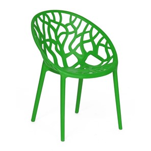 Кресло обеденное BUSH (mod.017) пластик 60*58,5*80 зеленый, арт.12653 в Вологде