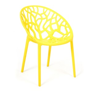 Кресло BUSH (mod.017) пластик 60*58,5*80 желтый, арт.14103 в Вологде
